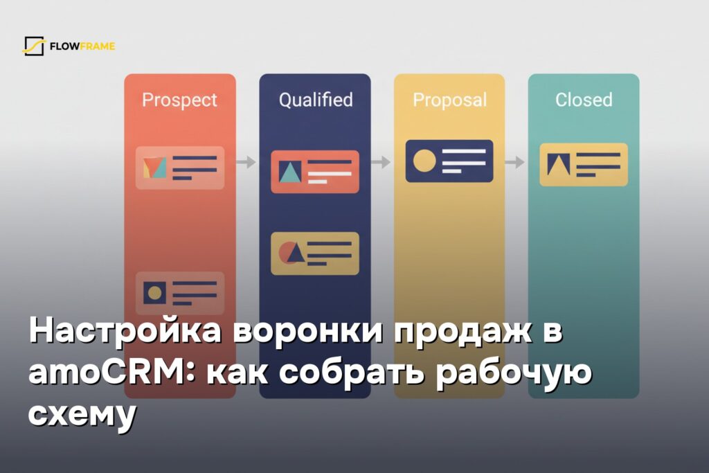 Настройка воронки продаж в amoCRM: как собрать рабочую схему