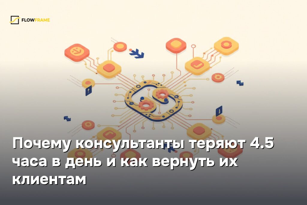 Почему консультанты теряют 4.5 часа в день и как вернуть их клиентам